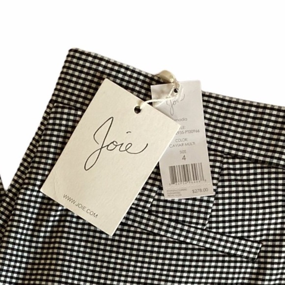 Joie Kenadia Checkered Pants NWT - Picture 7 of 8